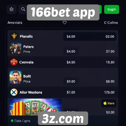 Comparativo de jogos disponíveis no 166bet app