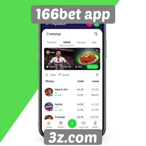 Interface e usabilidade do 166bet app
